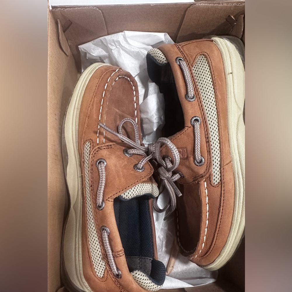 Boys Sperry’s Brown Boat Shoes